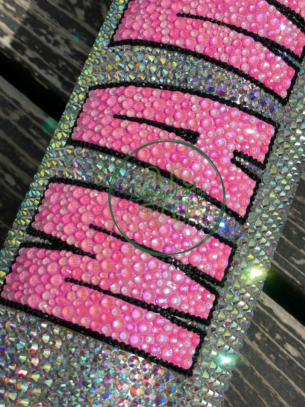 READY TO SHIP Hot Pink Mama Rhinestone 30oz Tumbler - high quality glass rhinestones