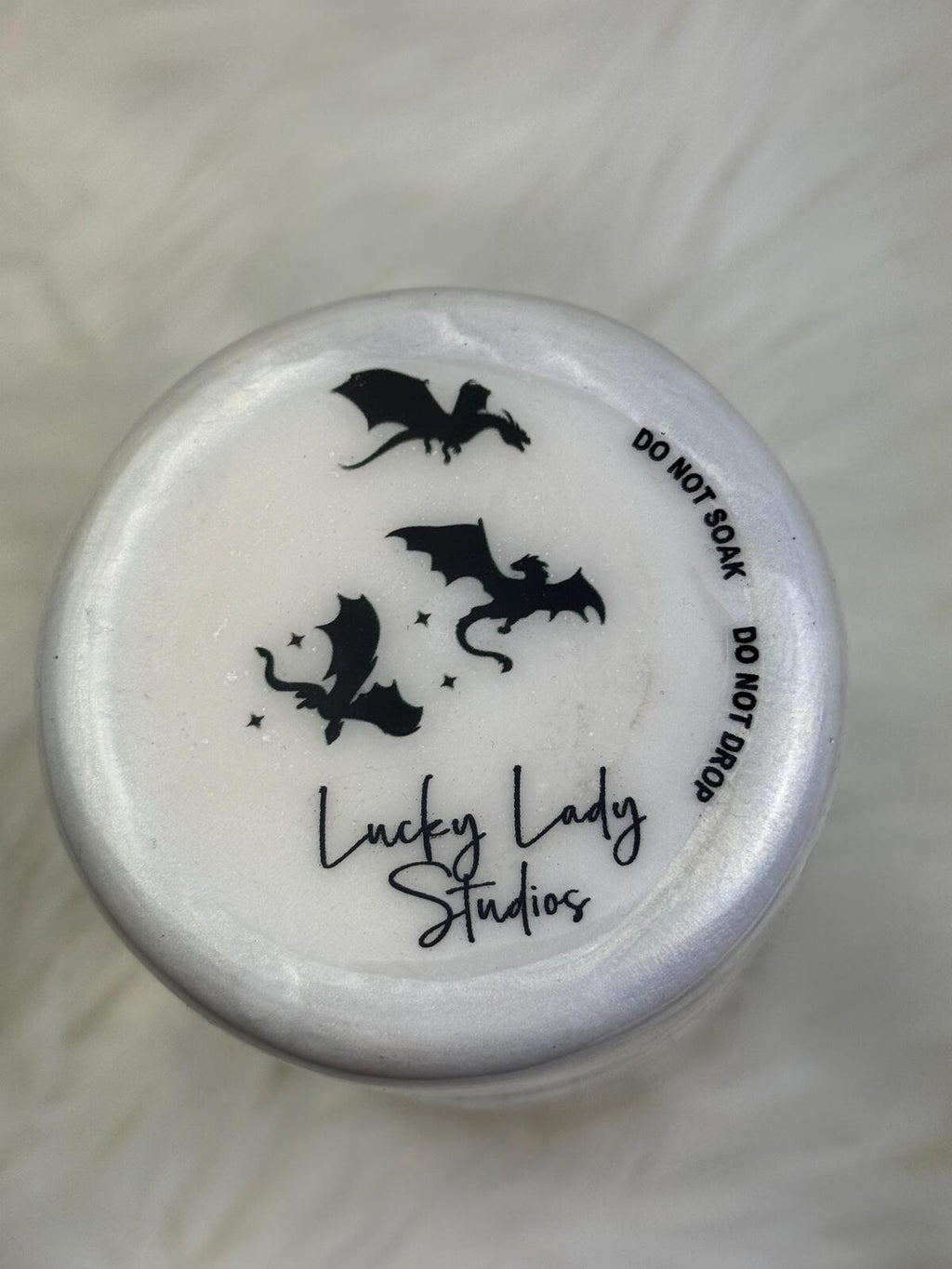 READY TO SHIP Dragon Rider War College 30oz  skinny mica swirls marble  Epoxy tumbler