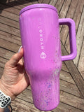 READY TO SHIP - HydroJug Pulse Purple Swirl Marble - 32oz  - Glitter Opal swirl glass delicious gorgeous