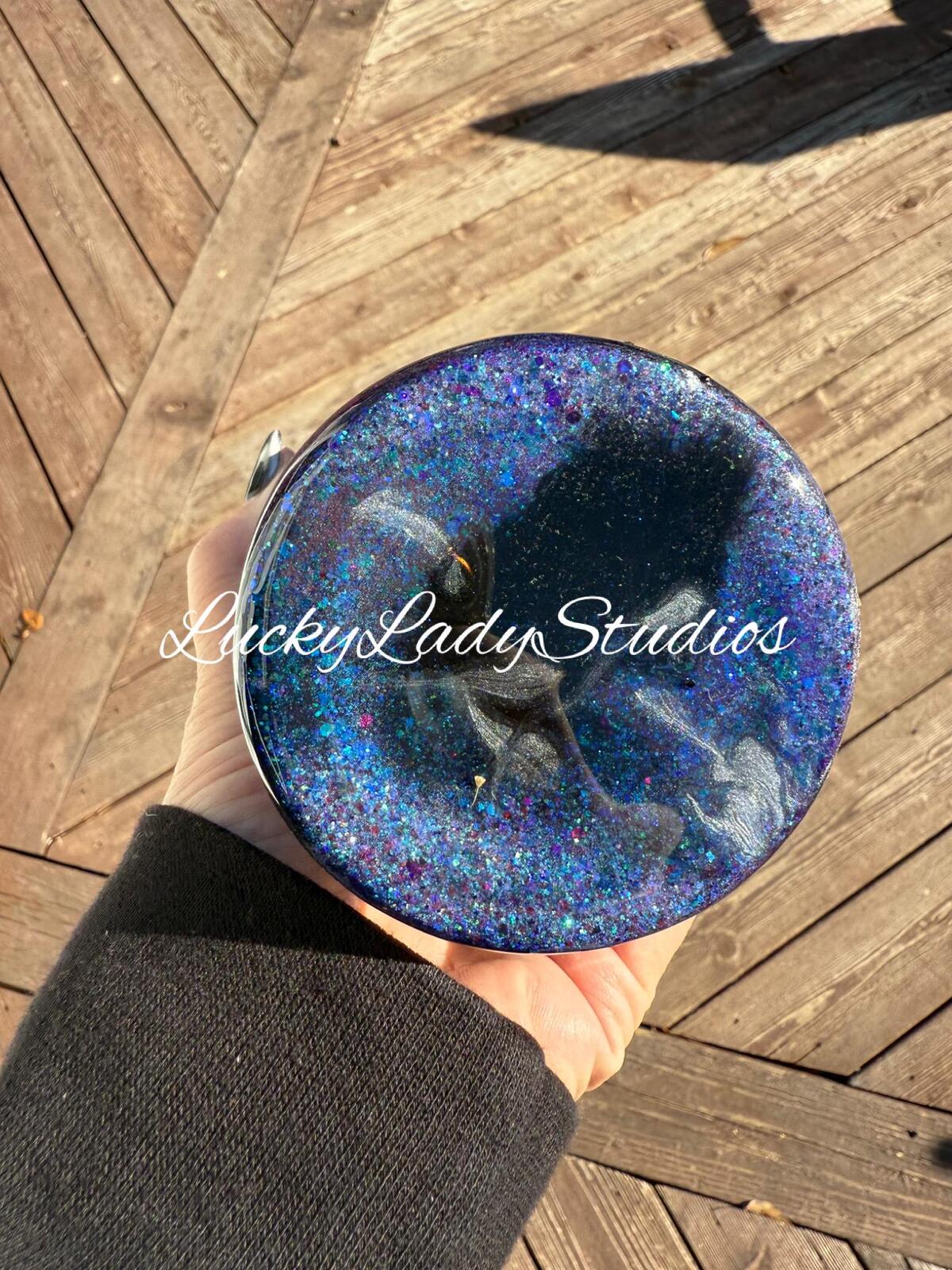 Moon Night Sky 30oz Modern Style Glitter Epoxy Tumbler Galaxy it’s just a phase