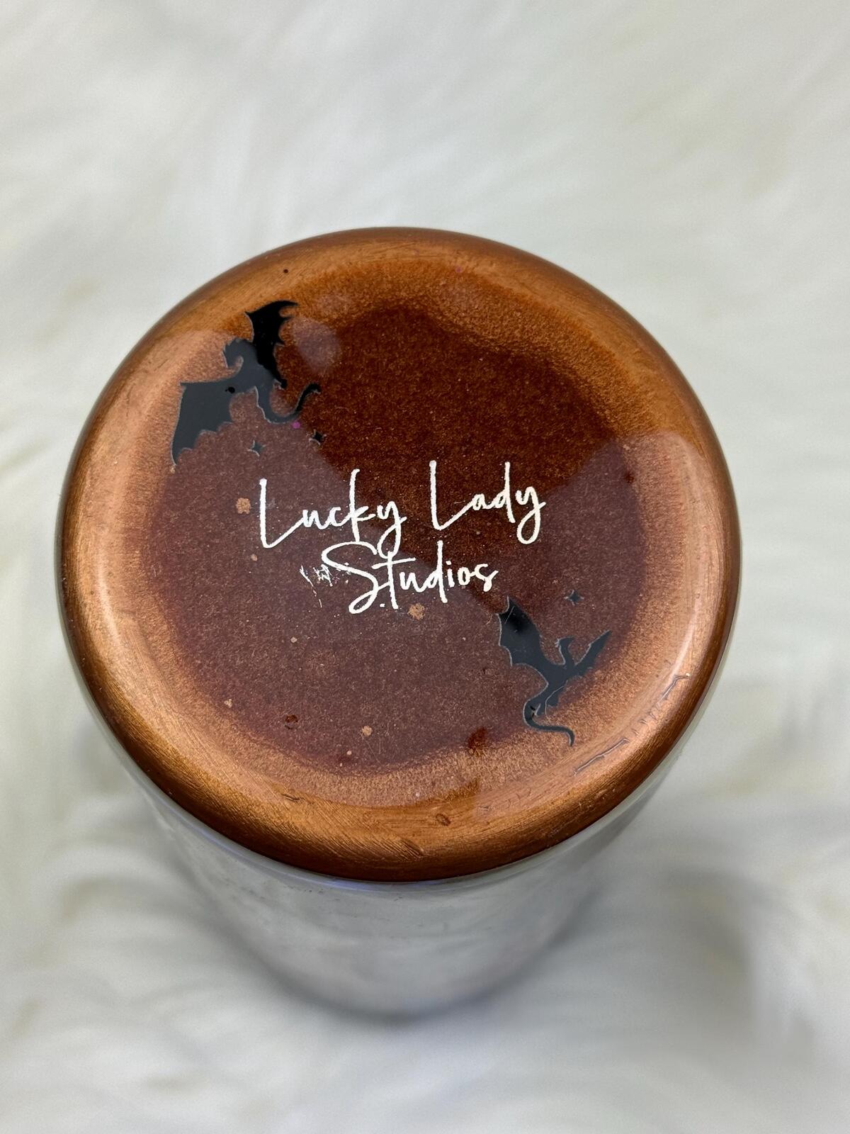 READY TO SHIP Dragon Scale 24oz skinny hand detailed Epoxy tumbler Violent Little Thing